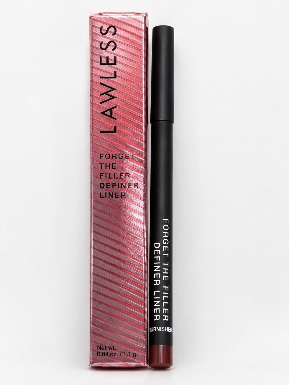Lawless Forget The Filler Definer Lip Liner Burnished 1.1g New Vegan Clean